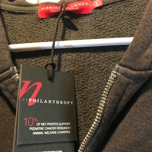 Closeout!▪️n:Philanthropy Rare Gray Hooded Dress - Picture 8 of 8